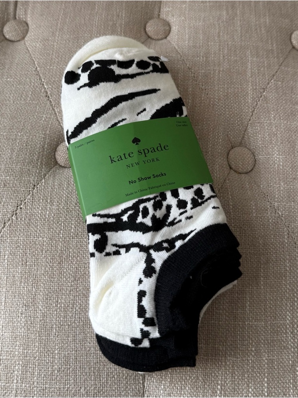 Kate Spade New York No Show Socks – 3 Pair Set - Picture 2 of 4